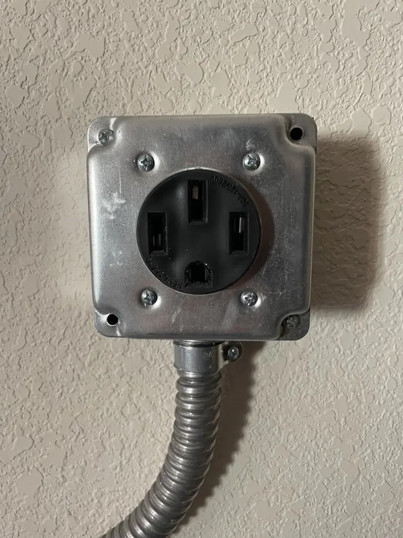 NEMA 14-50 outlet installed for Electrical Panel Upgrade in Seagoville